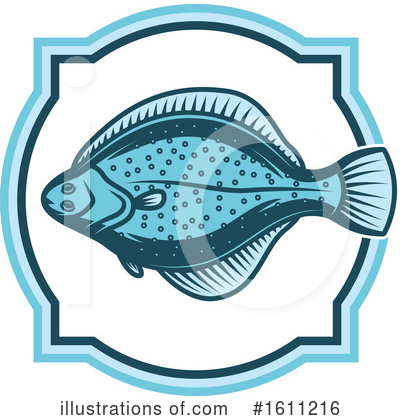 Flounder Clipart #1611216 by Vector Tradition SM