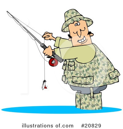 Royalty-Free (RF) Fishing Clipart Illustration by djart - Stock Sample #20829