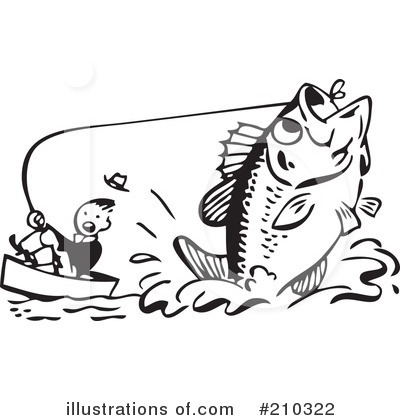 Royalty-Free (RF) Fishing Clipart Illustration by BestVector - Stock Sample #210322