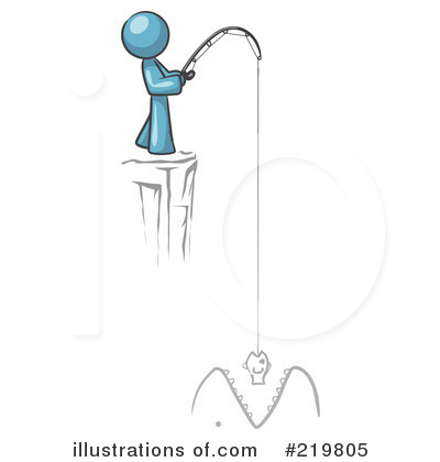 Royalty-Free (RF) Fishing Clipart Illustration by Leo Blanchette - Stock Sample #219805