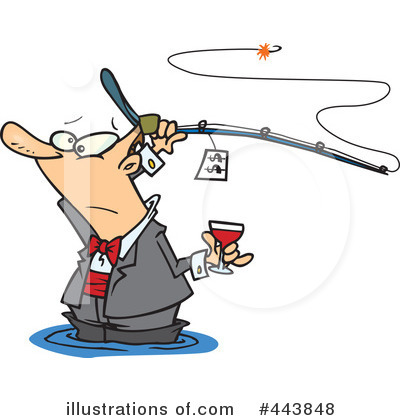 Royalty-Free (RF) Fishing Clipart Illustration by toonaday - Stock Sample #443848