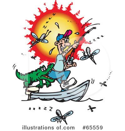 Mosquito Clipart #65559 by Dennis Holmes Designs