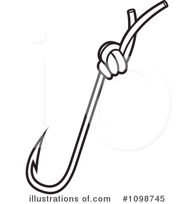 Royalty-Free (RF) Fishing Hook Clipart Illustration by Lal Perera - Stock Sample #1098745