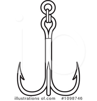 Royalty-Free (RF) Fishing Hook Clipart Illustration by Lal Perera - Stock Sample #1098746