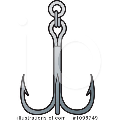 Royalty-Free (RF) Fishing Hook Clipart Illustration by Lal Perera - Stock Sample #1098749