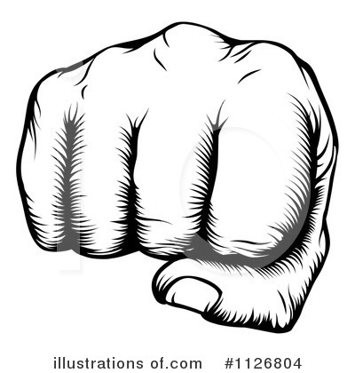 Royalty-Free (RF) Fist Clipart Illustration by AtStockIllustration - Stock Sample #1126804