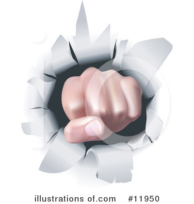 Royalty-Free (RF) Fist Clipart Illustration by AtStockIllustration - Stock Sample #11950