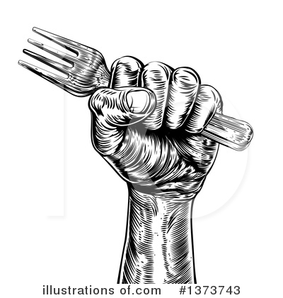Royalty-Free (RF) Fist Clipart Illustration by AtStockIllustration - Stock Sample #1373743