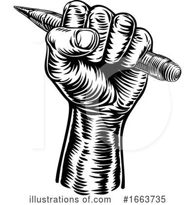 Royalty-Free (RF) Fist Clipart Illustration by AtStockIllustration - Stock Sample #1663735
