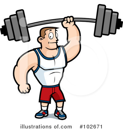 Bodybuilder Clipart #102671 by Cory Thoman