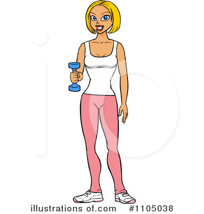 Woman Exercising Clipart #1105038 by Cartoon Solutions