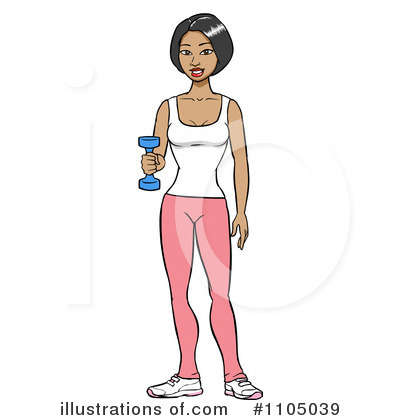 Woman Exercising Clipart #1105039 by Cartoon Solutions