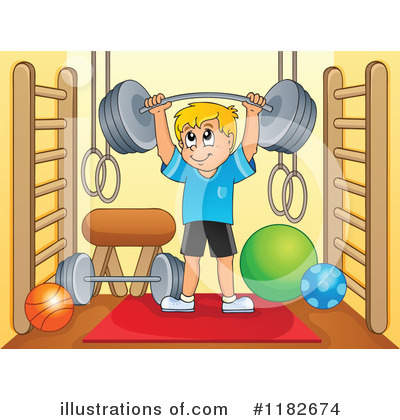 Royalty-Free (RF) Fitness Clipart Illustration by visekart - Stock Sample #1182674