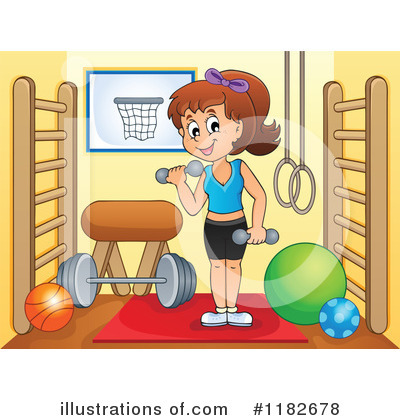 Royalty-Free (RF) Fitness Clipart Illustration by visekart - Stock Sample #1182678