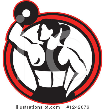 Weightlifting Clipart #1242076 by patrimonio