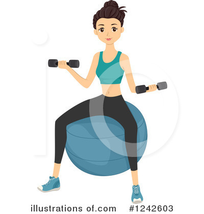 Lifting Weights Clipart #1242603 by BNP Design Studio