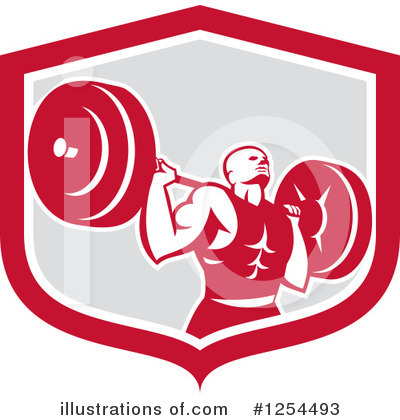 Barbell Clipart #1254493 by patrimonio