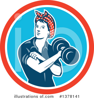 Weightlifting Clipart #1378141 by patrimonio