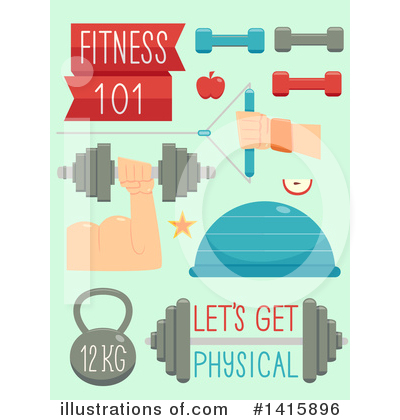 Royalty-Free (RF) Fitness Clipart Illustration by BNP Design Studio - Stock Sample #1415896