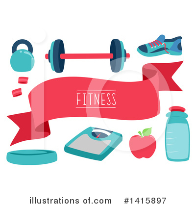 Royalty-Free (RF) Fitness Clipart Illustration by BNP Design Studio - Stock Sample #1415897