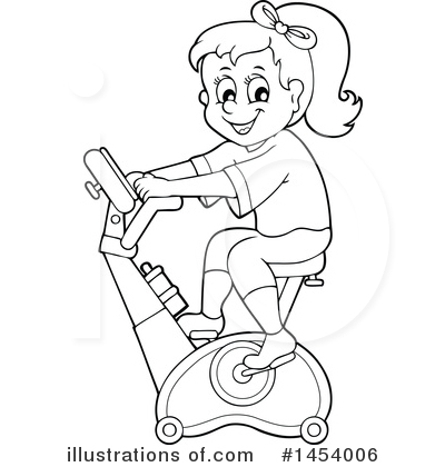 Bicycling Clipart #1454006 by visekart
