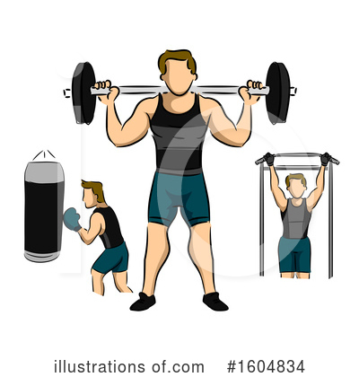 Lifting Weights Clipart #1604834 by BNP Design Studio