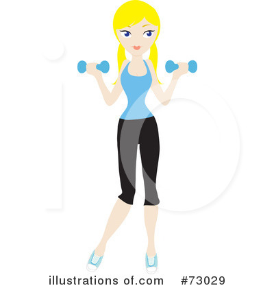 Woman Exercising Clipart #73029 by Rosie Piter