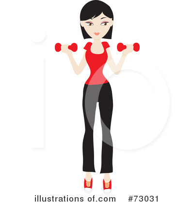 Woman Exercising Clipart #73031 by Rosie Piter