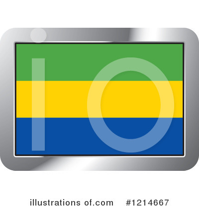 Gabon Flag Clipart #1214667 by Lal Perera