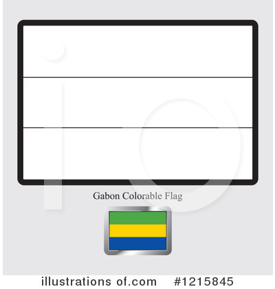 Gabon Flag Clipart #1215845 by Lal Perera