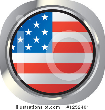 American Flag Clipart #1252401 by Lal Perera
