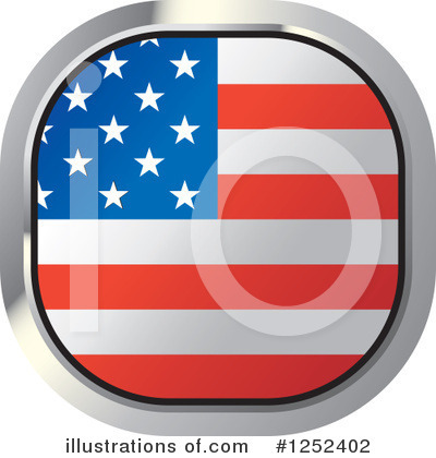 American Flag Clipart #1252402 by Lal Perera