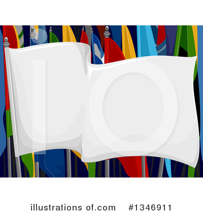 White Flag Clipart #1346911 by BNP Design Studio