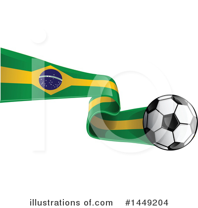 Soccer Ball Clipart #1449204 by Domenico Condello