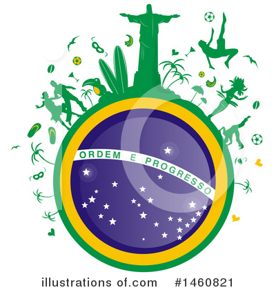 Brazilian Flag Clipart #1460821 by Domenico Condello