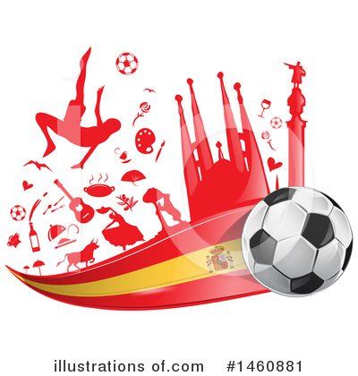 Soccer Clipart #1460881 by Domenico Condello