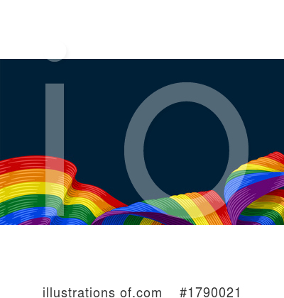 Rainbow Flag Clipart #1790021 by AtStockIllustration