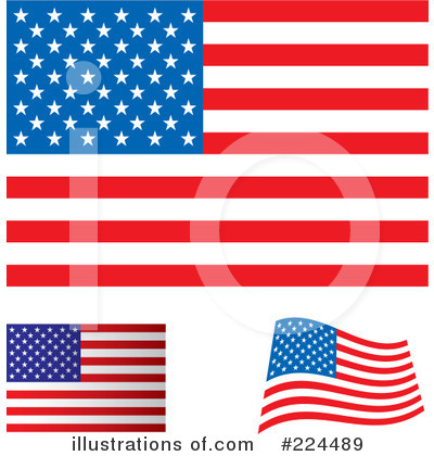 American Flag Clipart #224489 by michaeltravers