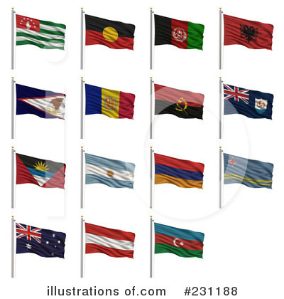 Royalty-Free (RF) Flag Clipart Illustration by stockillustrations - Stock Sample #231188