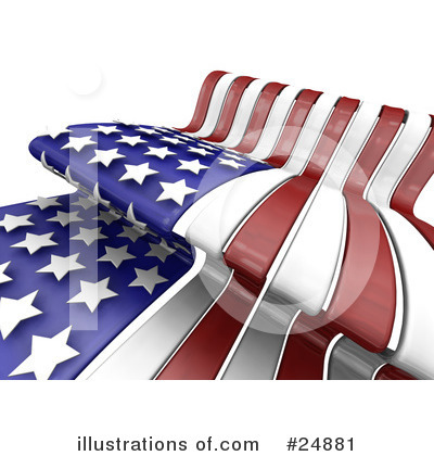 American Flags Clipart #24881 by KJ Pargeter