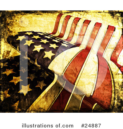 American Flags Clipart #24887 by KJ Pargeter