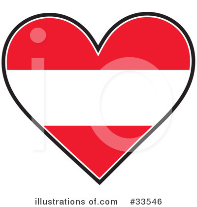 Heart Flag Clipart #33546 by Maria Bell