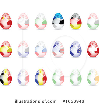 Flag Egg Globe Clipart #1056946 by Andrei Marincas