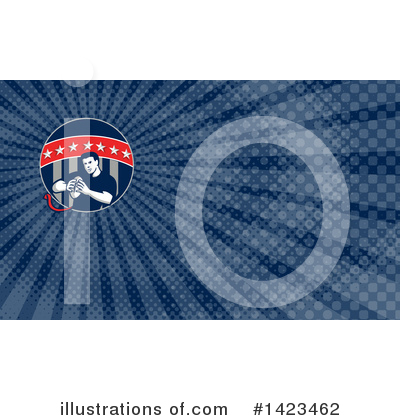 Royalty-Free (RF) Flag Football Clipart Illustration by patrimonio - Stock Sample #1423462