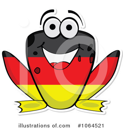 Royalty-Free (RF) Flag Frog Clipart Illustration by Andrei Marincas - Stock Sample #1064521