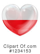 Flag Heart Clipart #1234153 by AtStockIllustration