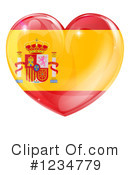 Flag Heart Clipart #1234779 by AtStockIllustration