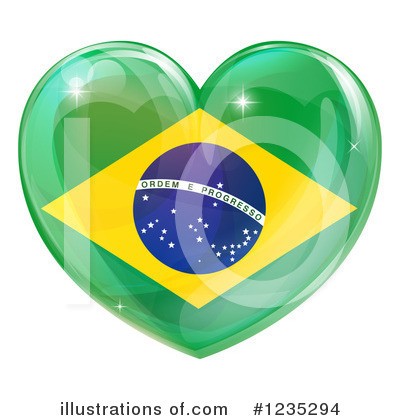 Brazilian Flag Clipart #1235294 by AtStockIllustration