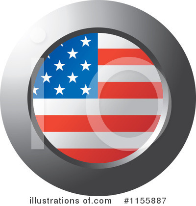 American Flag Clipart #1155887 by Lal Perera