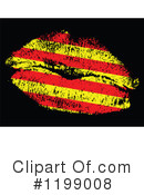 Flag Kiss Clipart #1199008 by Andrei Marincas